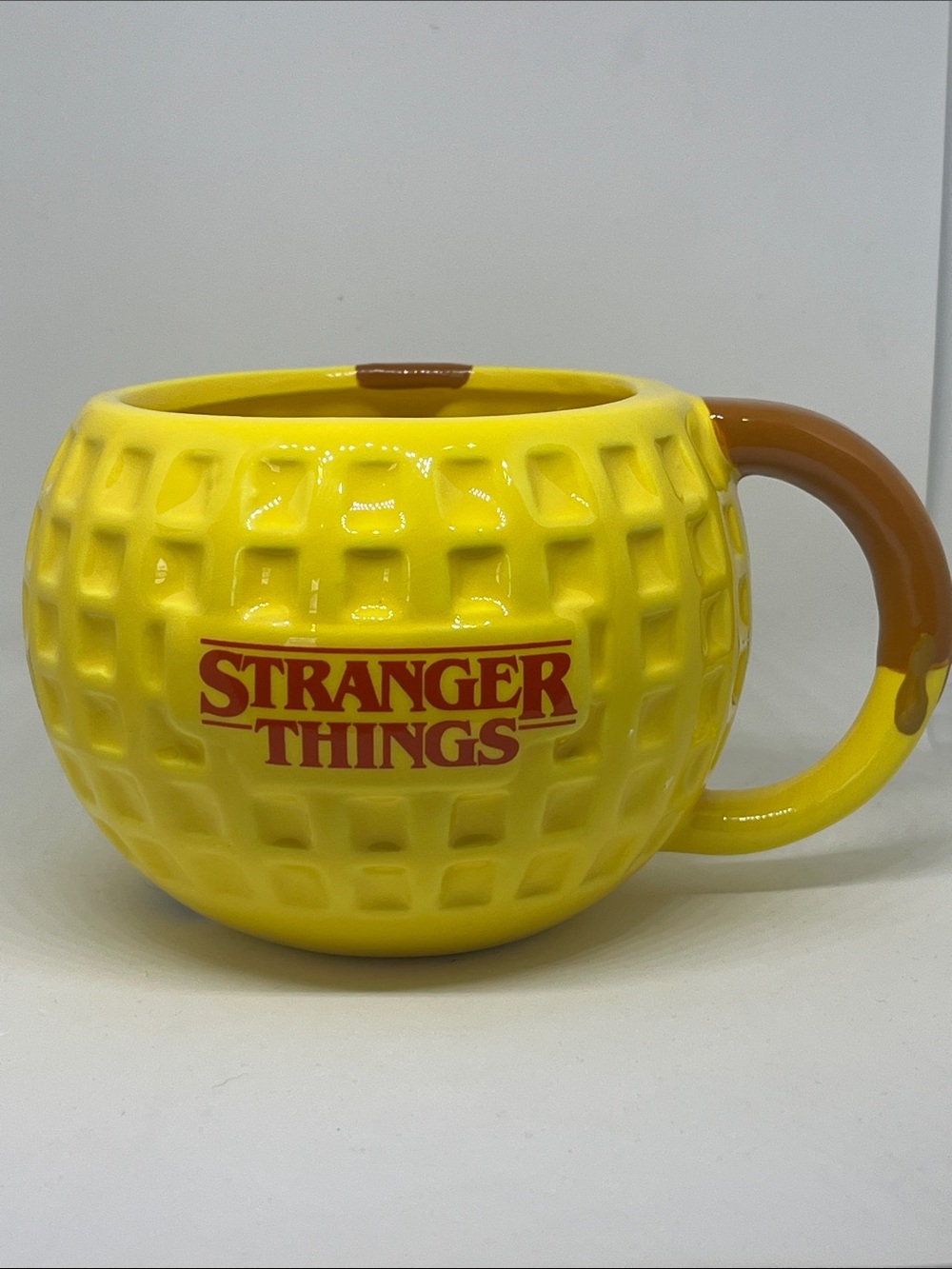 Stranger Things Yellow Waffle Mug